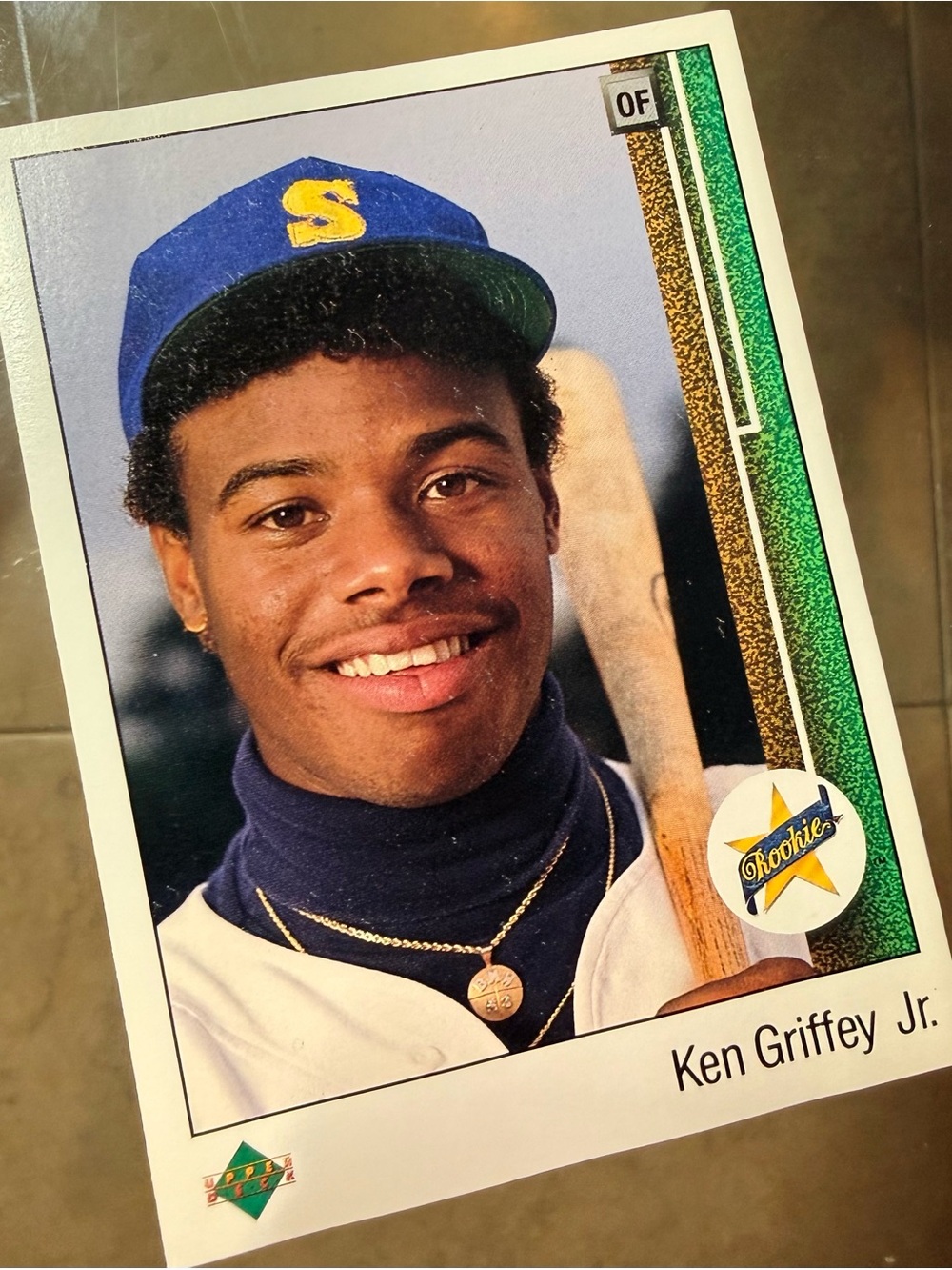 1989 UPPER DECK KEN GRIFFEY JR. SEATTLE MARINERS ROOKIE #1 RC rookie card . Hall - Picture 3 of 5